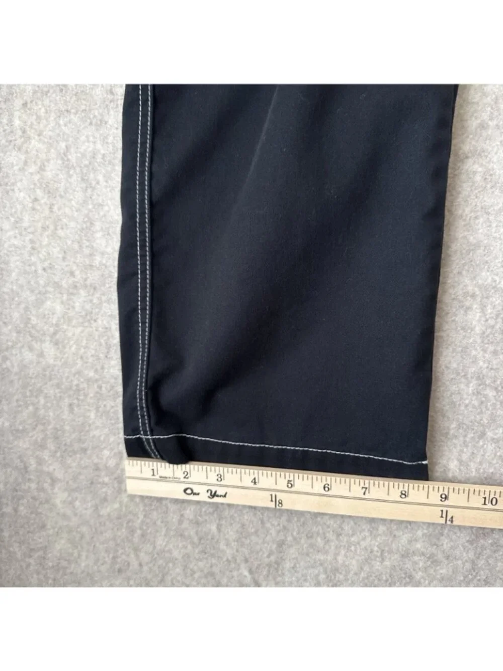True Religion Bobby Baggy Cargo Pants Black Back Flap Pockets Mens 32x30